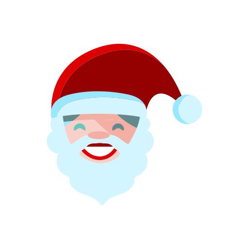 Santa claus, merry, santa, christmas, hat, red, smile icon